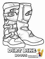 Coloring Pages Dirt Bike Helmet Boots Kids Motocross Rider Color Drawing Rough Getcolorings Colouring Sheets Motorcycle Printable Draw Choose Board sketch template