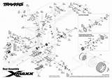Traxxas Maxx 8s Exploded Assembly 6s Rear Eurorc Mukaan sketch template