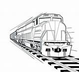 Train Coloring Pages Drawing Freight Steam Trains Passenger Locomotive Color Printable Bullet Pdf Getdrawings Engine Getcolorings sketch template