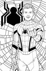 Spider Man Marvel Spiderman Coloring Pages Holland Tom Avengers Suit Book Jamiefayx Captain America Kids Do Choose Board Draw สม sketch template