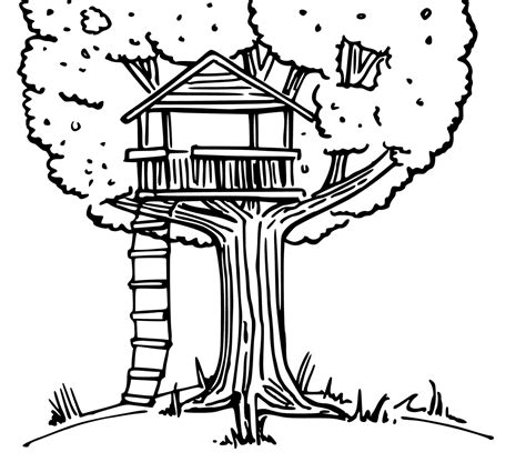 treehouse coloring pages  coloring pages  kids drawing