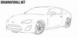 Subaru Brz Drawing Draw Drawingforall Ayvazyan Stepan Tutorials Cars Posted sketch template