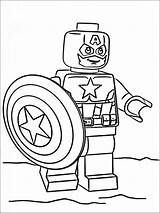 Lego Marvel Coloring Pages Super Heroes Printable America Captain Coloring4free Avengers Book Colouring Legos Kids Man Websincloud Activities Print Getdrawings sketch template