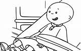 Coloring Wecoloringpage Caillou sketch template