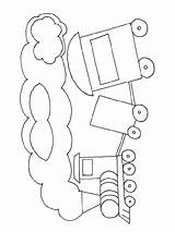 Coloring Train Pages Caboose Popular sketch template