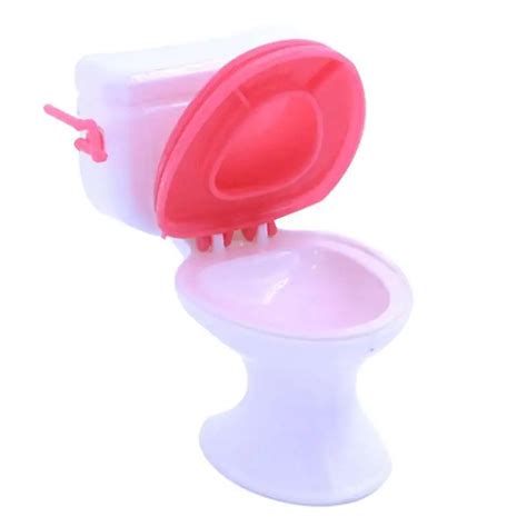 dollhouse furniture bathroom plastic toilet doll toys dongzhur
