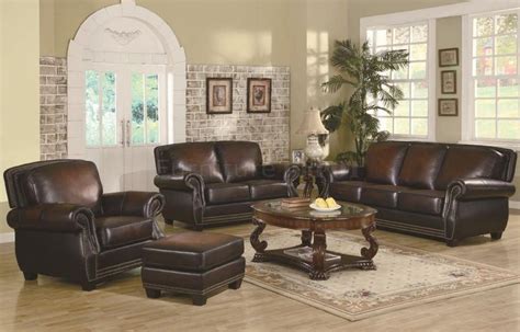 ashley leather sofa  loveseat brown leather classic