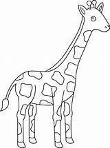 Giraffe Coloring Pages Cartoon Kids Animal Drawing Cute Baby Clipart Giraffes Print Color Printable Animals Sheets Easy Getdrawings Giraff sketch template