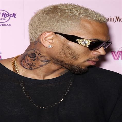 8 Chris Brown S Neck With A Face On It From Top 10 Celebrity Tattoos