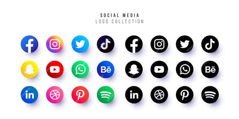 Rounded Social Media Icons Vector Vlr Eng Br