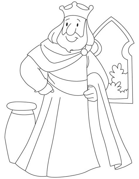 coloring page king  characters printable coloring pages