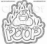 Poop Stinky Lineart Pile Character Text Illustration Over Clipart Royalty Cory Thoman Vector 2021 sketch template