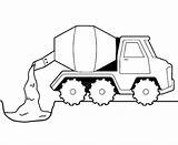 Truck Coloring Cement Construction Kids Pages Printable Colouring Trucks Mixer Clipart Auto Template Printables Color Kleurplaat Kleurplaten Clip Cliparts Building sketch template