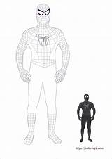 Spiderman sketch template