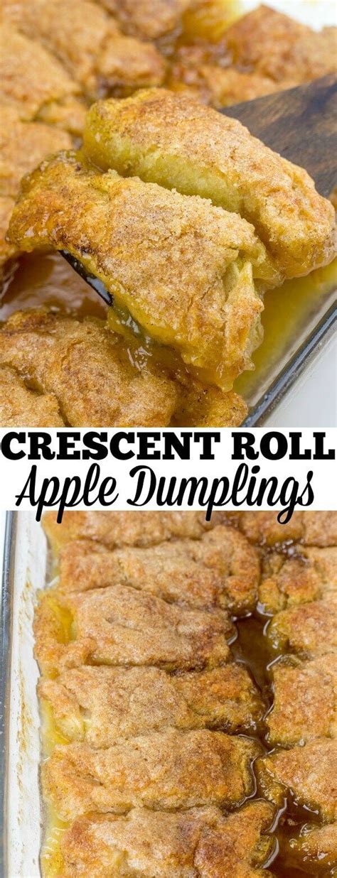 crescent roll apple dumplings tornadough alli recipe yummy