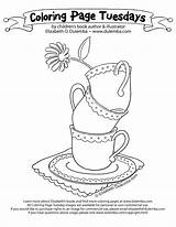 Teacups Tea Tuesday Coloring Dulemba Lovely Although Admit Teas Excel Brits Virginia Around Had Way Some sketch template