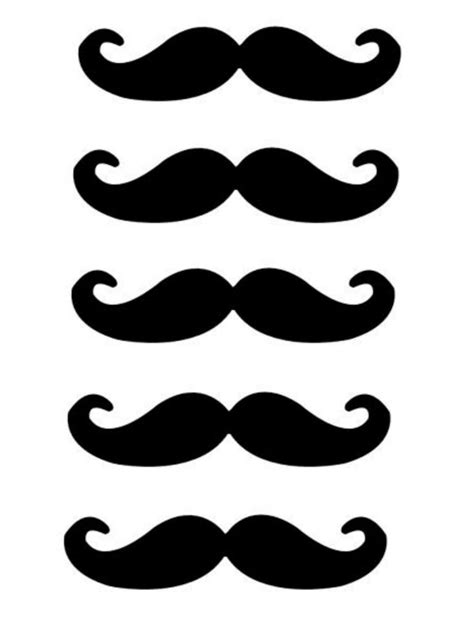 printable mustaches templates clipart