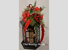 Christmas Lantern Swag by TheRustyHeart on Etsy