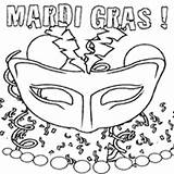Mardi Gras Mask Coloring Pages Surfnetkids Carnival Tuesday Fat Ash Wednesday sketch template