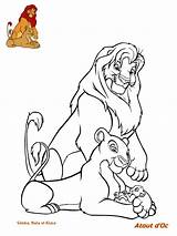 Lion Roi Simba Nala Kiara Marsal Yves Coloring sketch template