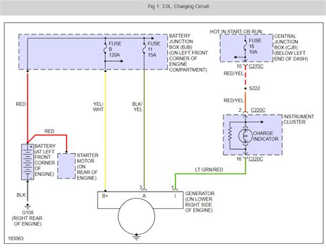 alternator  battery wiring diagram wiring diagram