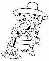 Spongebob Coloring Farm Pasta Escolha Pages Esponja sketch template