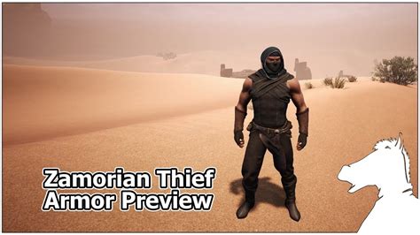 zamorian thief armor preview conan exiles youtube