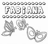 Fabiana Nomes Colorir sketch template