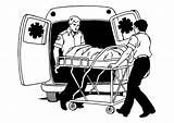 Krankenwagen Ambulanza Ambulancia Dibujo Ambulance Malvorlage Stampare Ambulancias Ziekenwagen Accidente Kleurplaat Ausmalbild Apoyo Herido Sturzprophylaxe Elicottero Ausdrucken Auxilios Grande Muerta sketch template