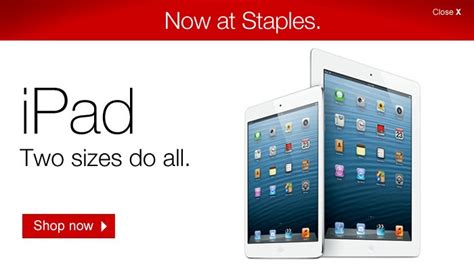 staples  selling ipad ipad mini  ipods    store macrumors