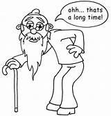 Old Coloring Man Pages Printable Popular Color Sleeping Getcolorings Cartoon sketch template