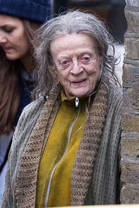 dame maggie smith  street beggar   bbc drama lady   van irish mirror