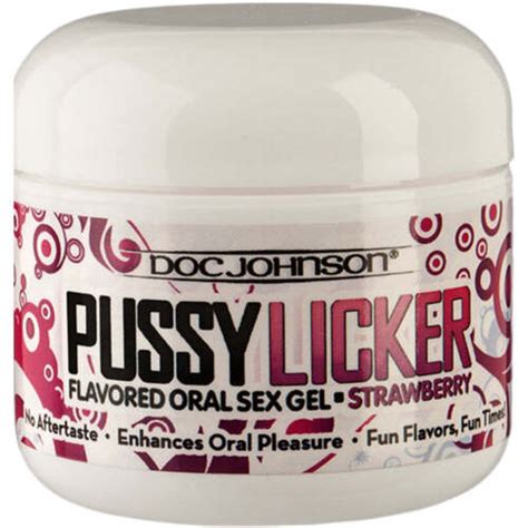 Doc Johnson Pussy Licker Strawberry Flavoured Oral Sex Lubricant Gel