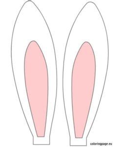 bunny ears template    printable