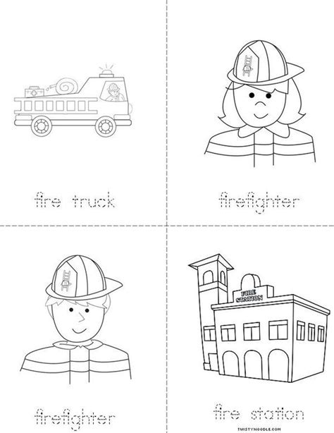 fire safety words mini book fire safety theme fire safety  fire