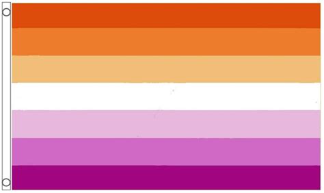 Lgbtq Pride Flag Lesbian Sunset 5 X3 Etsy