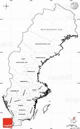 Sweden Map Coloring Blank Simple Maps sketch template