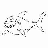 Coloring Shark Pages Great Bruce Color Print Printable Nemo Finding Kids Animal Sheet Animals Diagram sketch template