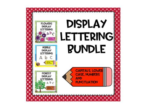 display lettering teaching resources