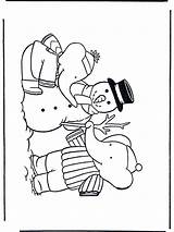 Coloring Pages Babar Winter Christmas Elephant sketch template