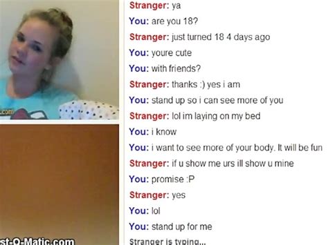18 year old blonde on omegle flashes big tits free porn