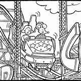 Roller Coaster Coloring Pages Car Getcolorings Colouring Getdrawings sketch template
