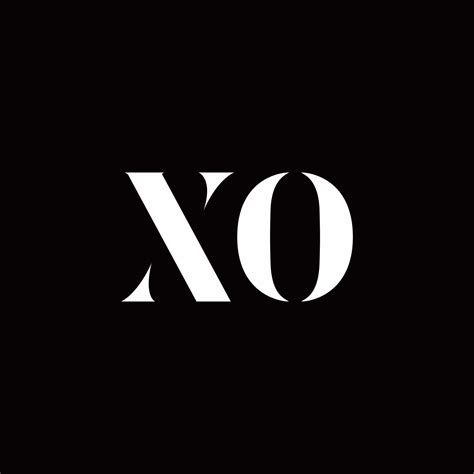 xo logo letter initial logo designs template  vector art  vecteezy