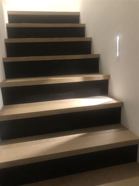 eiken trap met zwart geschilderde mdf afgewerkt zwart geschilderde trap geschilderde trap