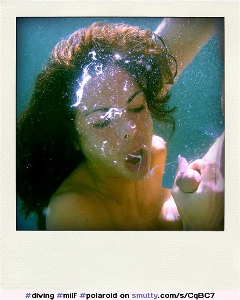 Milf Polaroid Underwater Handjob Cum Cumshot Diving
