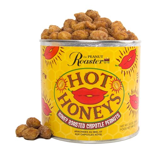 Hot Honeys Honey Roasted Spicy Peanut Flavored Peanuts Food