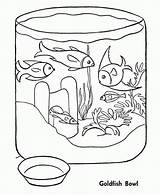Bowl Coloring Fish Goldfish Printable Pages Drawing Popular Getdrawings Kids Coloringhome sketch template