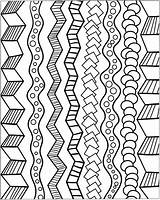 Zentangle Patterns Coloring Pages Easy Doodle Drawing Designs Simple Draw Cool Border Kids Borders Corner Books Pattern Doodles Zen Zentangles sketch template