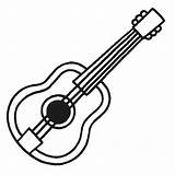 Instrumentos Cuerda Guitarra sketch template