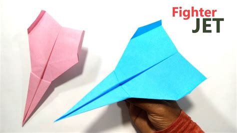 fold paper fighter jet easy paper jet origami aircraft